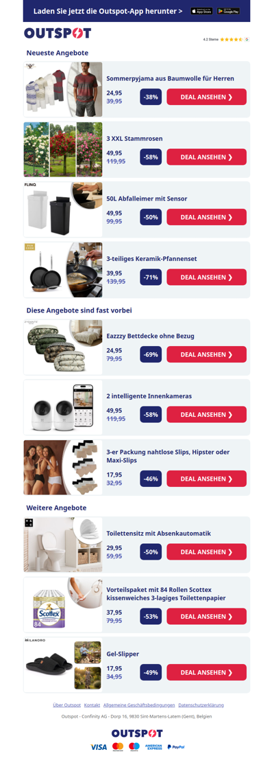 Sommerpyjama für Herren