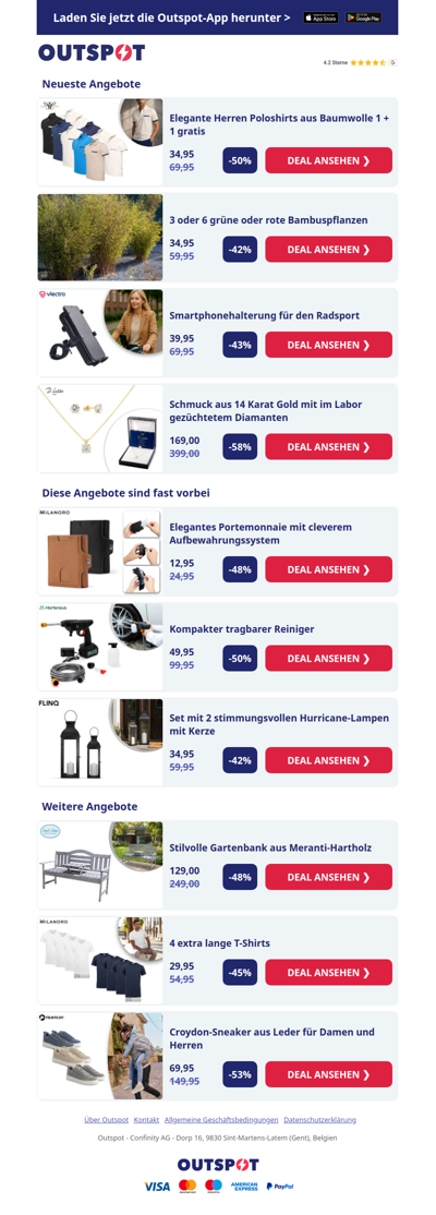 Poloshirts aus Baumwolle für Herren 1 + 1 gratis