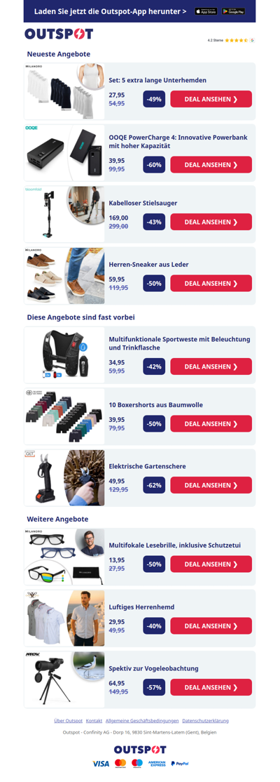 5 extra lange Unterhemden