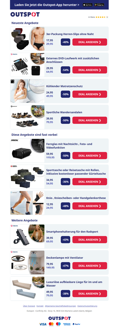 3er-Packung Herren-Slips ohne Naht