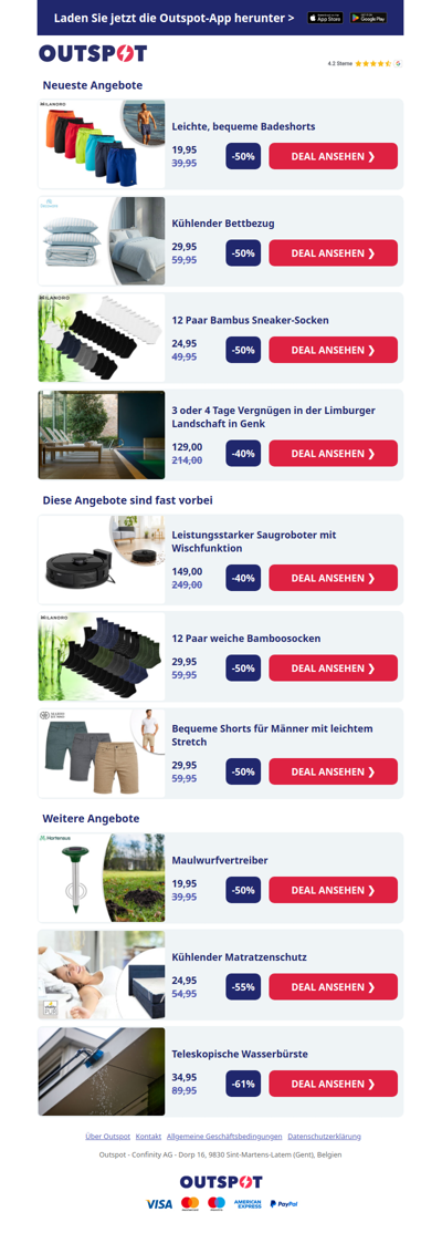 Leichte, komfortable Badeshorts