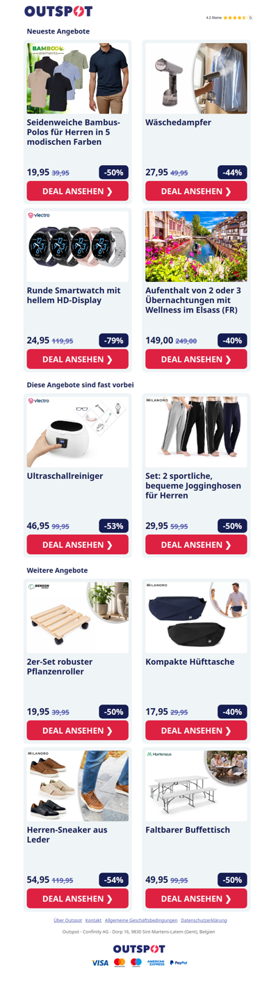 Bambus-Polos für Herren in 5 Farben
