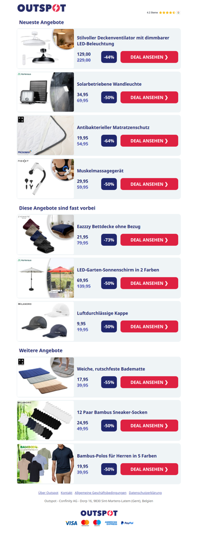 Deckenventilator mit Leuchte