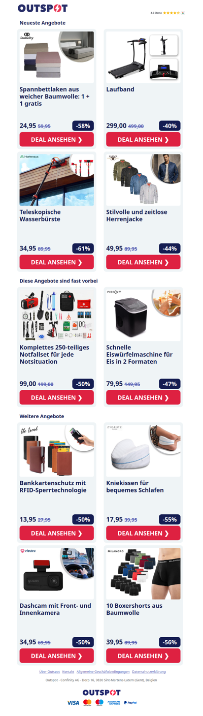 Spannbettlaken aus weicher Baumwolle: 1 + 1 gratis