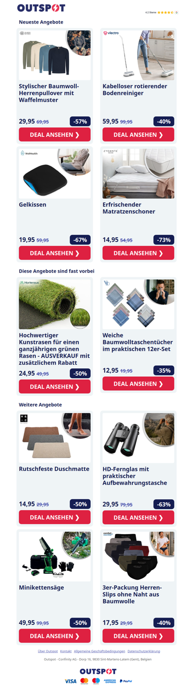 Herrenpullover aus Baumwolle mit Waffelmuster