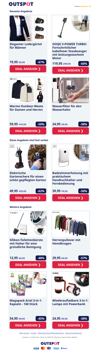 Ledergürtel für Männer