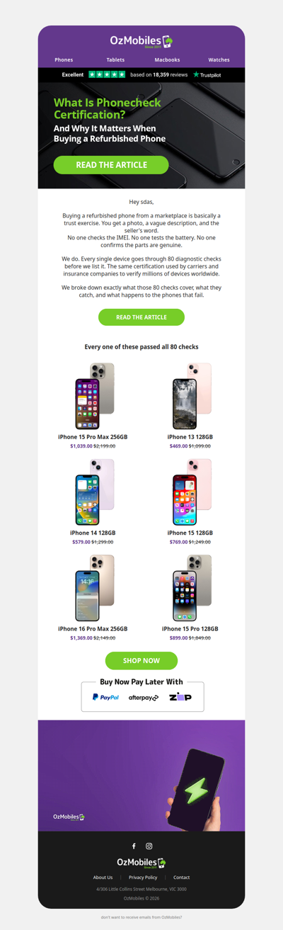 Would your phone pass 80 checks?