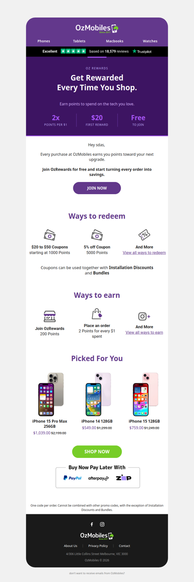 Get Rewarded Every Time You Shop 🤩