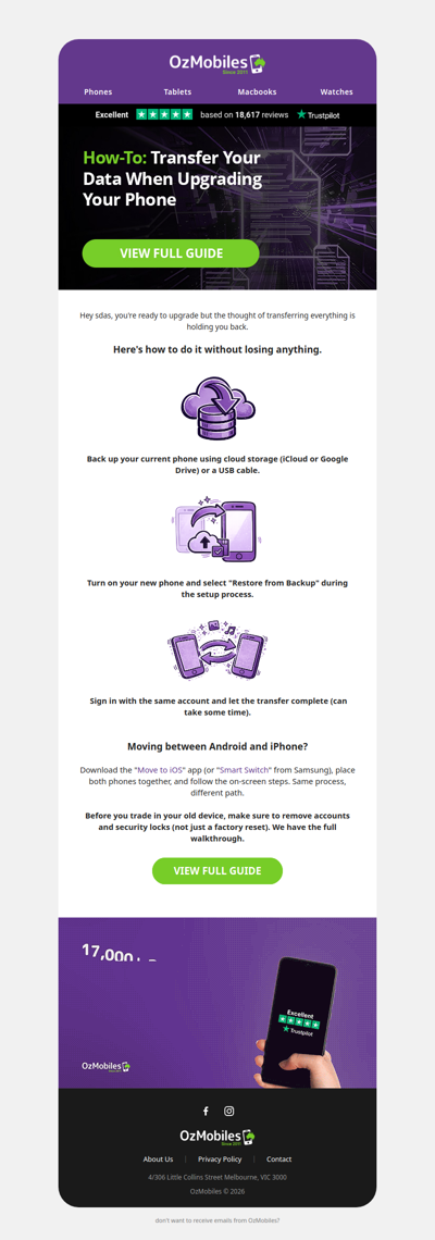 Upgrade Smart: Data Transfer Made Easy!