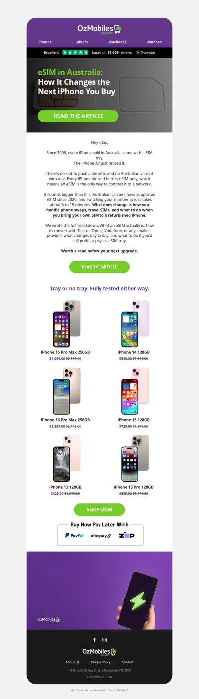 eSIM in Australia: what changes for your next iPhone
