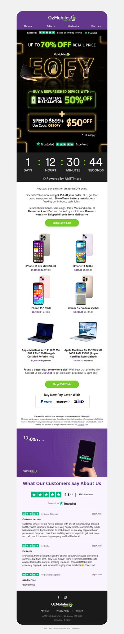 Last Chance for EOFY Deals! ⏳