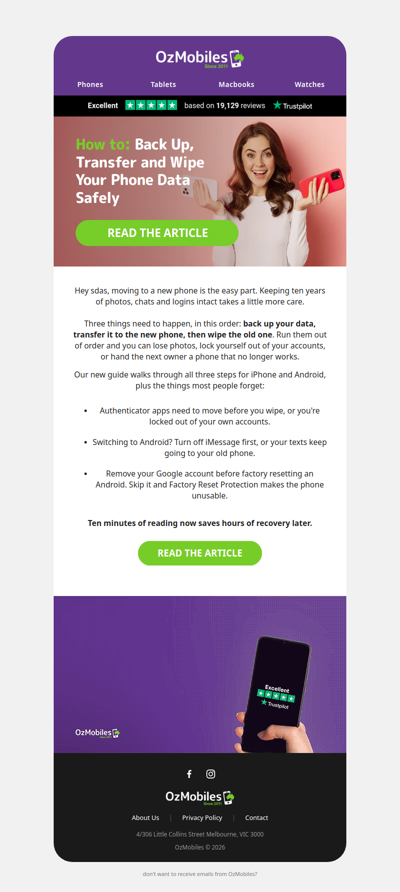 Before you say goodbye to your old phone