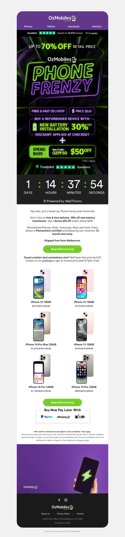 Phone Frenzy Ends Tomorrow ⏰