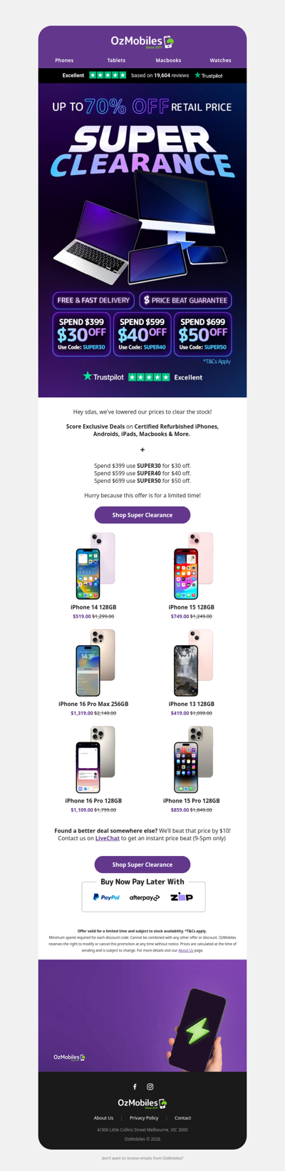 📱Super Clearance: Up to $50 OFF Premium Refurbs!