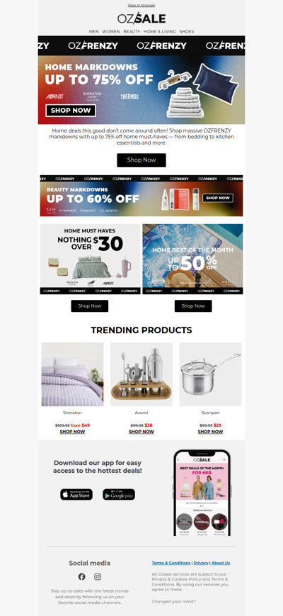 Up to 75% Off Home Favs 🛏️🕯️🍽️