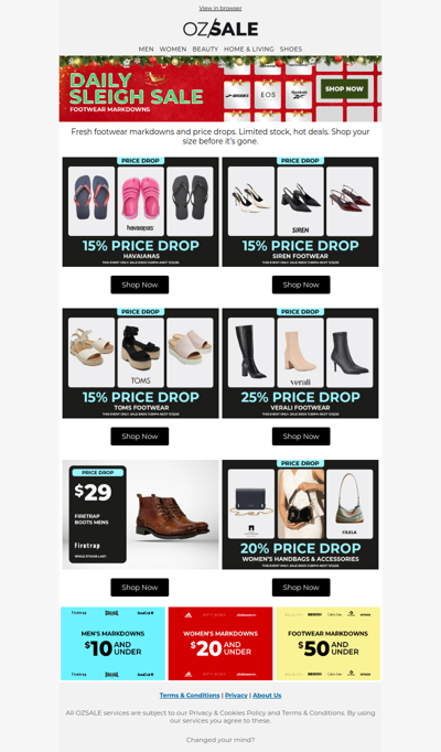 Your New Shoes Are Now Cheaper!