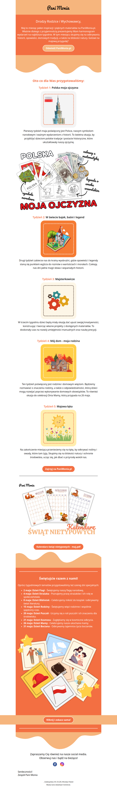 🔔Cześć, ! Majowe inspiracje czekają na Ciebie na Pani Monia!