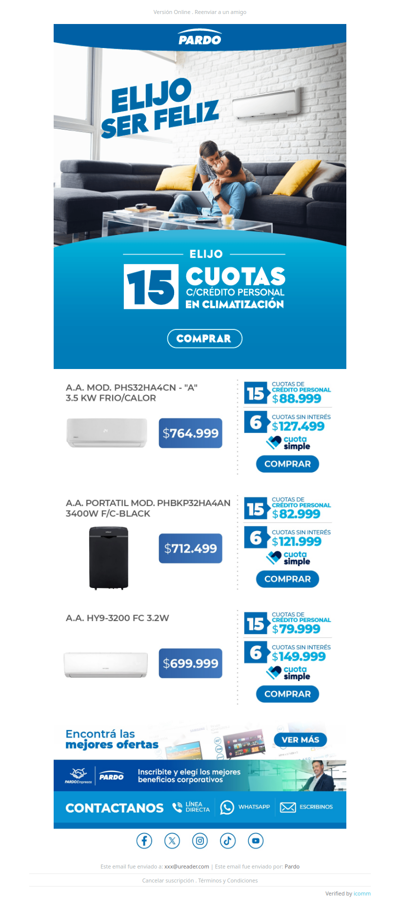 🤑 Dicen que la felicidad no se puede comprar, pero en Pardo te la damos en 15 cuotas 🛍️✨