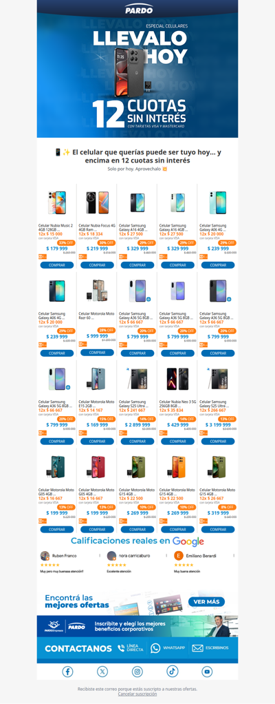 📱💥 ¡SOLO HOY! Celulares en 12 cuotas SIN interés 😱🔥