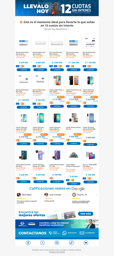 12 cuotas sin interés en eso que estás buscando 😱🔥