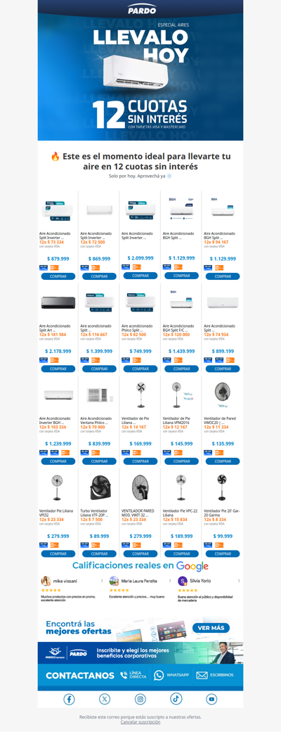 ¿TEMUéres de calor? 😰 Solucionalo en Pardo 😎