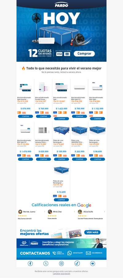 HOY: 12 cuotas. Cero interés. Todo resuelto 😌