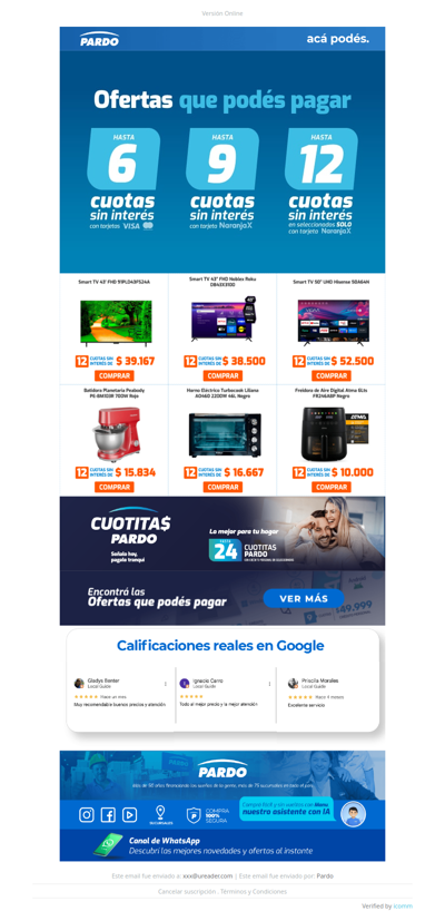 ¡SOLO CON TU NARANJA X! 12 cuotas sin interés en seleccionados 🍊🔥