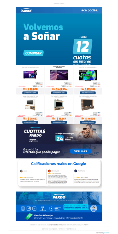 Faltan 48 días y te cumplimos el sueño: TVs en hasta 20, 14 y 12 cuotas sin interés ⚽📺