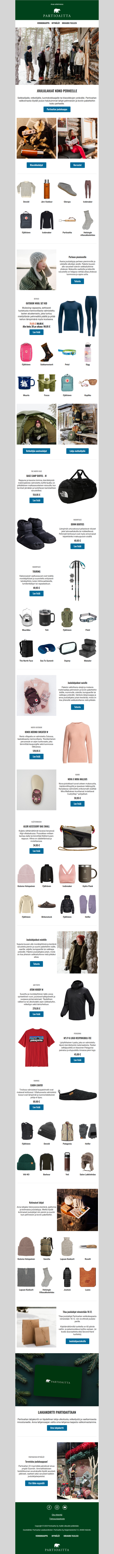 Parhaat joululahjat Partioaitasta