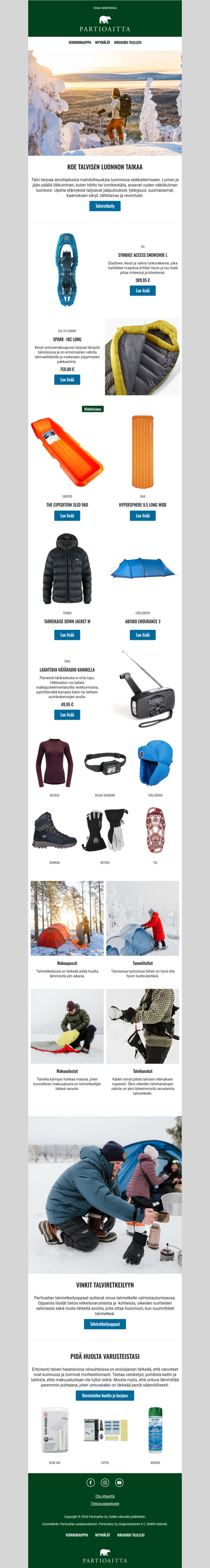 Talviretkeily ja hiihtovaellus