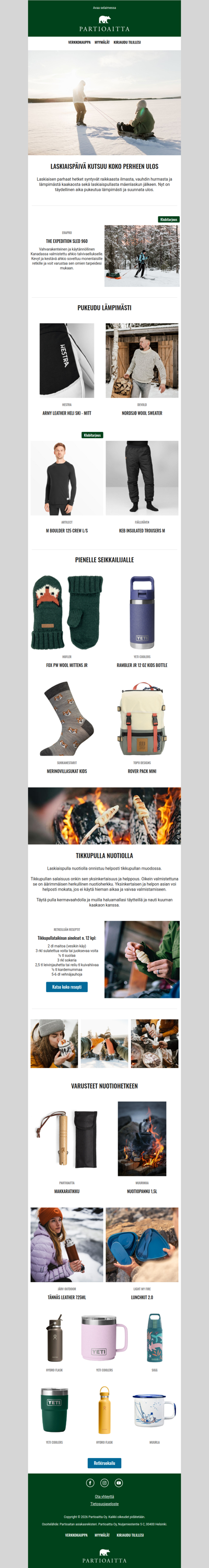 Laskiaistiistain ulkoiluseikkailu