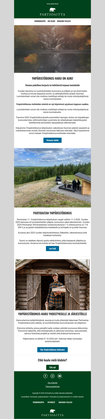 Ympäristöbonus 2026 |  Ilmianna korjausta kaipaava luontokohde