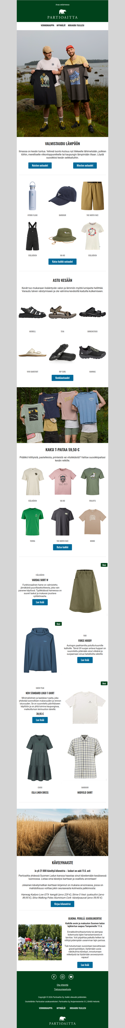 Tutustu kesän uutuuksiin