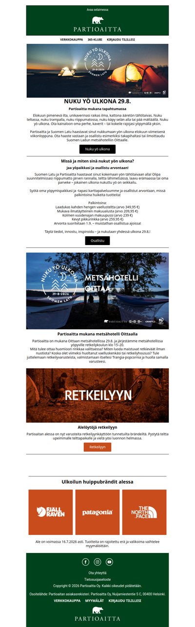 Nuku yö ulkona