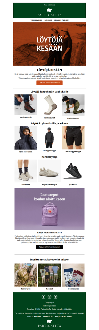 Löytöjä kesään
