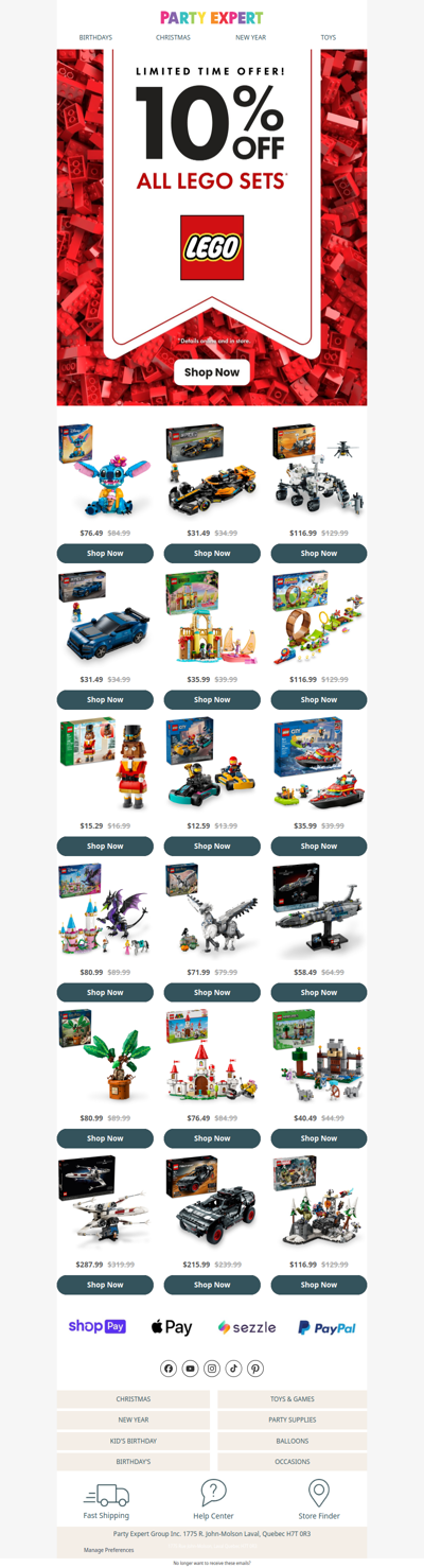 🧱 LEGO Sale: 10% OFF