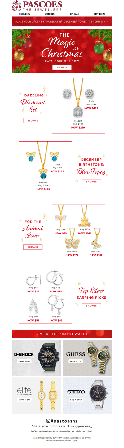 There's still time to place your order for Christmas delivery!