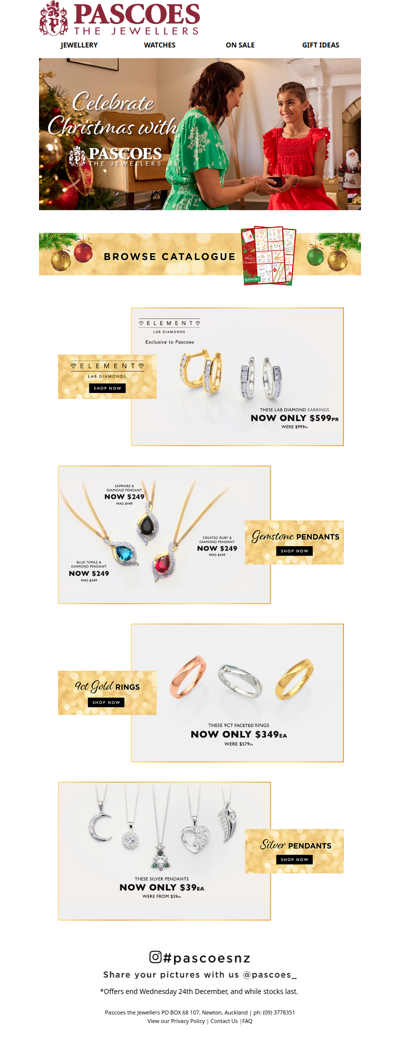 Celebrate Christmas with Pascoes