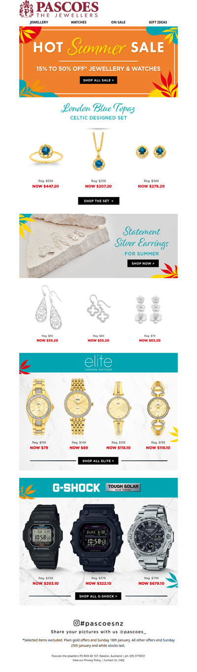 Hot Deals on Jewellery & Watches