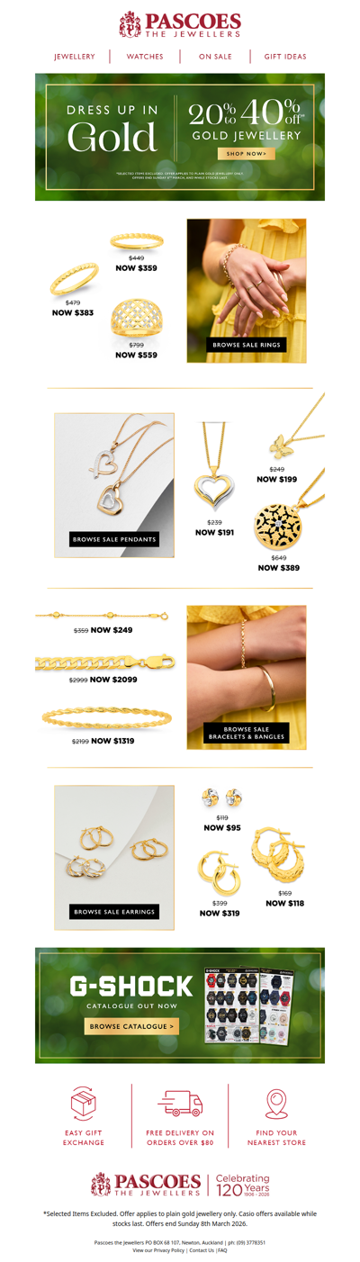Shop these 9ct Gold Sale Styles