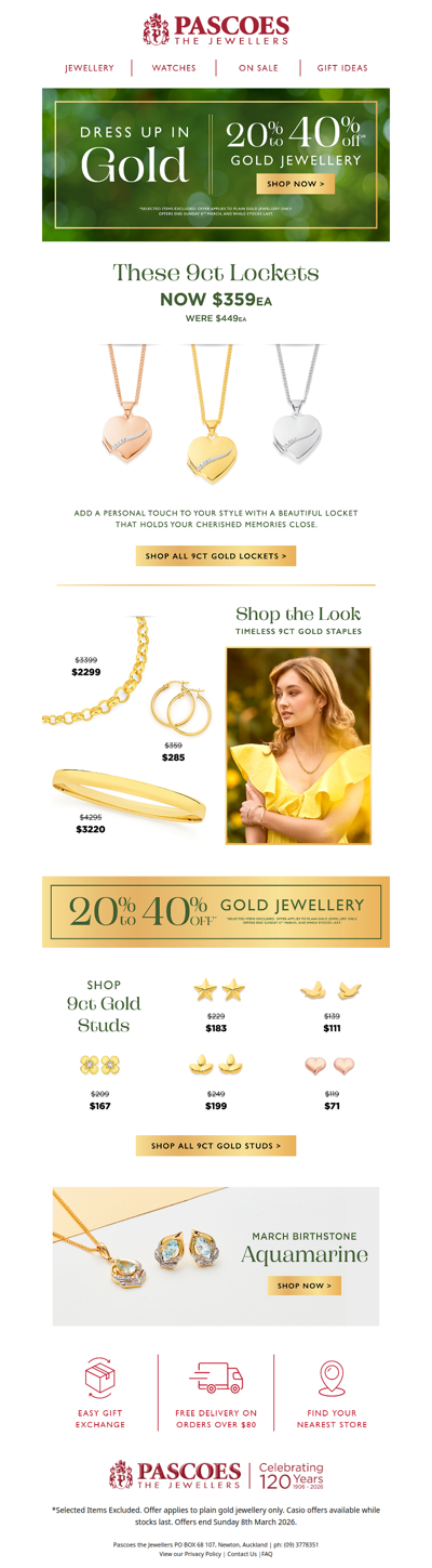 9ct Gold Styles You'll Love