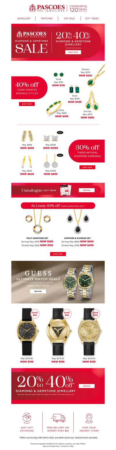 Diamond & Gemstone Sale on now!