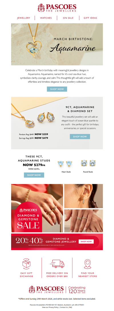 Aquamarine ~ The Birthstone of March