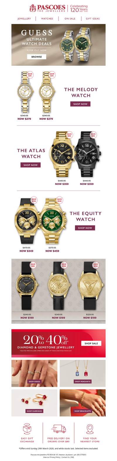 Ultimate Watch Deals by Guess
