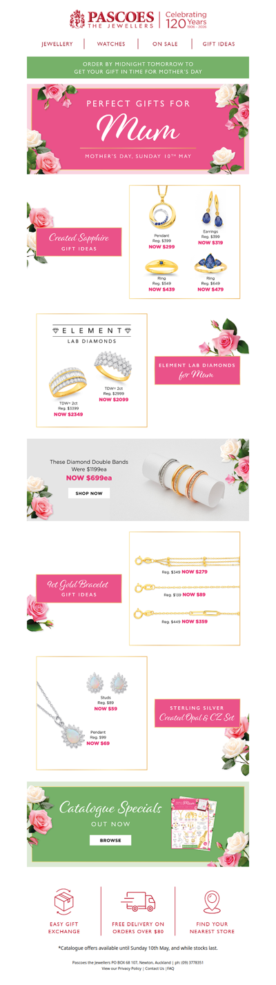 Make sure Mum’s gift arrives in time for Sunday!