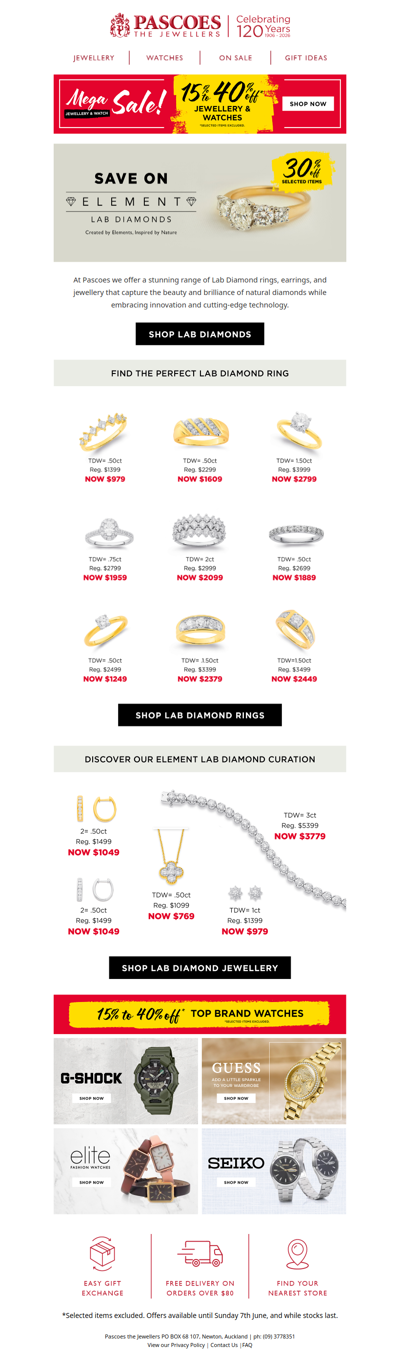 Element Lab Diamonds | Mega Sale Live Now