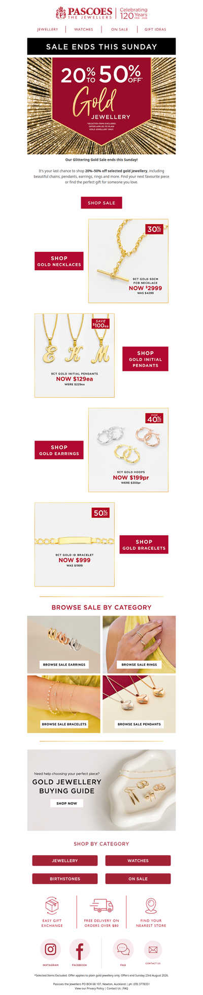 Last Chance To Save On Gold Jewellery