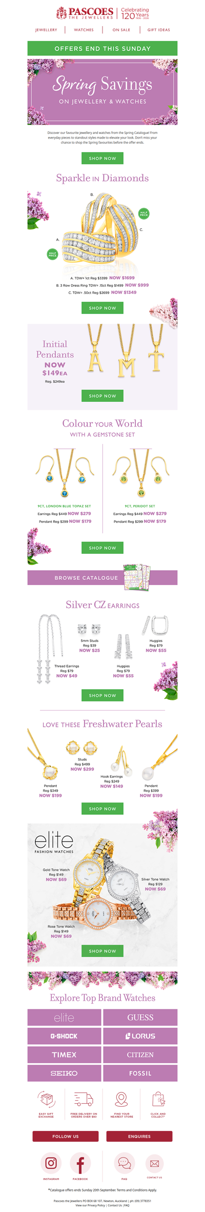 Favourites from our Spring Catalogue | Specials End Sunday