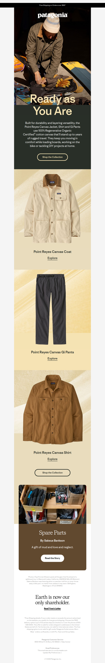 Rugged yet refined: the Point Reyes Canvas collection