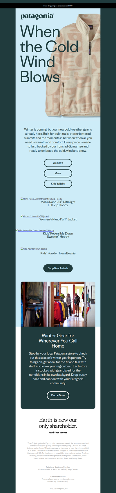 New arrivals for winter